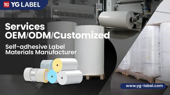 Jumbo Roll Label Materials Thermal Paper Sticker Labels Self Adhesive Label