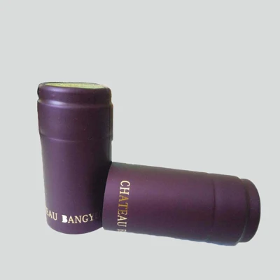 Purple Color PVC Shrinkable Wine Capsules with Tear Strip