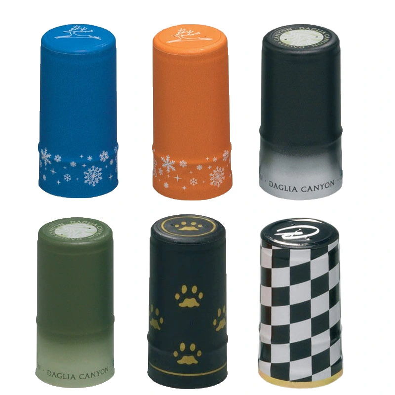 Customized PVC Wine Bottle Capsules with Tear Line