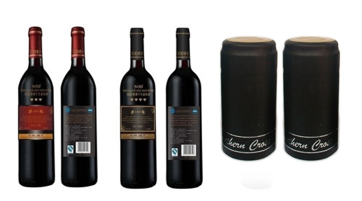 Customized PVC Wine Bottle Capsules with Tear Line