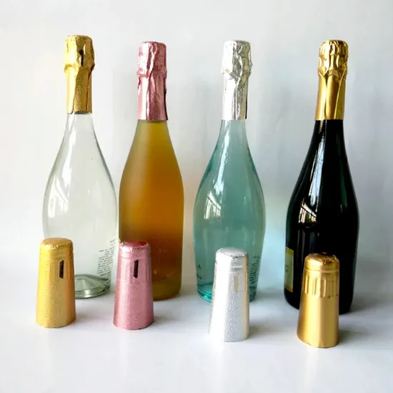 Custom Color Aluminum Foil Capsules Champagne Sparkling Wine Bottle Capsules with Logo Printing