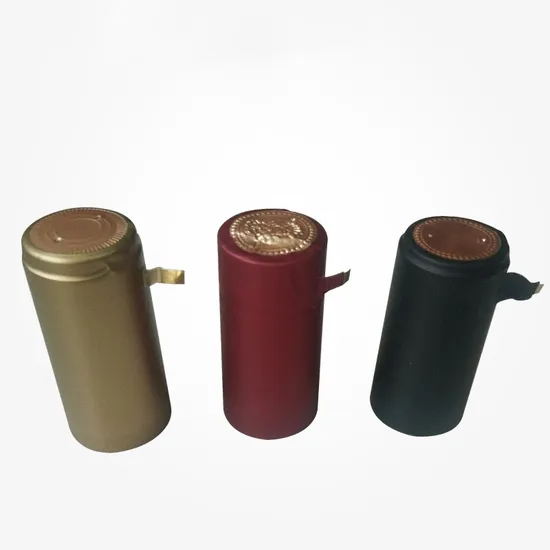 Custom PVC Plastic Heat Shrink Capsules Lid White Matte Black Polylaminate Shrink Capsule for Wine Bottle 