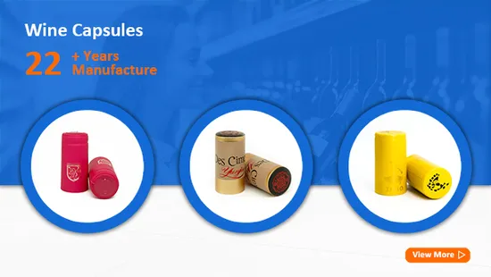 PVC Wine Capsules Plastic Printed Design Tear