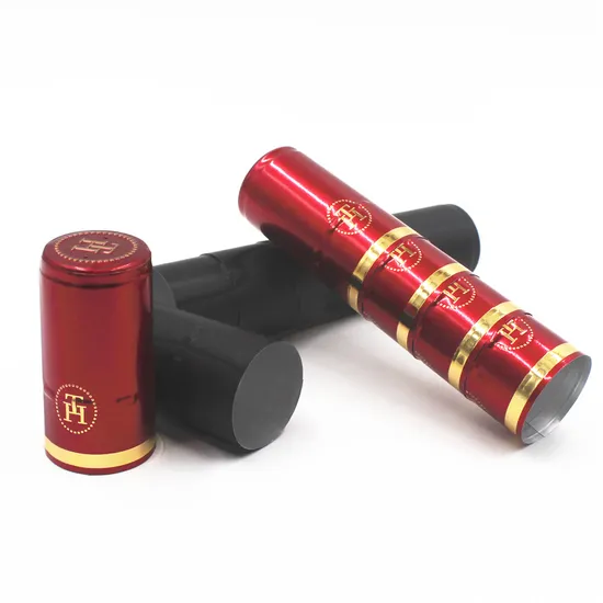 Customized Logo Heat Shrink PVC Metal Tin Polylaminate Champagne Wine Bottle Capsule 