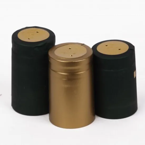Matte Black Color Heat Sensitive Shrinkable PVC Wine Capsules 