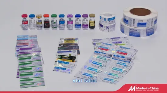 Custom Printing Self Adhesive Pill Bottle Medical Hologram Pet Pharmaceutical Peptide Steroid Oral Tablet 2ml 10ml 15ml 20ml 30ml Vial Sticker Labels 